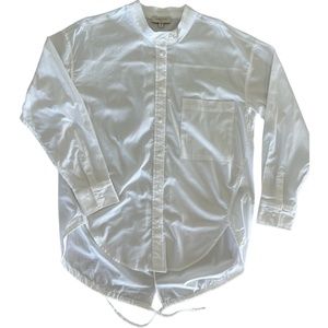 Habitual Long Sleeve Button-up Tie Back tunic shirts White Size S